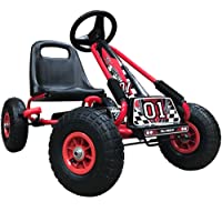 Kiddo RG0209 - Pedal para niños con diseño de Carrera- Color Rojo- para Montar en Coche- Asiento Ajustable- neumáticos…